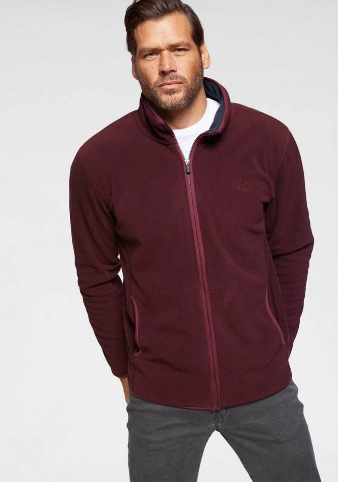 Man's World Fleecejacke Burgund (aus nachhaltigem Material), Marine ((aus nachhaltigem Material)), Marine, Grau-meliert 9 Man's World Fleecejacke Burgund (aus nachhaltigem Material), Marine ((aus nachhaltigem Material)), Marine, Grau-meliert – Bild 9