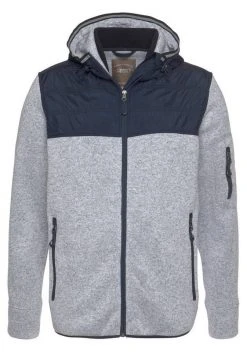 Man's World Fleecejacke Hellgrau-blau, Schwarz-meliert -Mans Kleidung Geschaft b3025ad7 56e0 5b18 a46f aeff9d218028