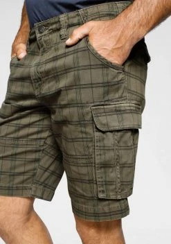 Man's World Cargoshorts Vorgewaschene Optik Grau-kariert, Olivgrün-kariert -Mans Kleidung Geschaft c0d090ae d9dd 5953 b5e7 37dacfba1343