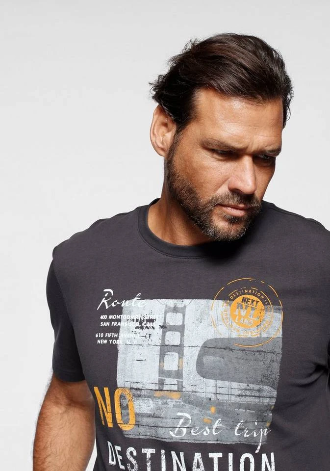 Man's World T-Shirt Mit großem Motivprint 3 Man's World T-Shirt Mit großem Motivprint – Bild 3