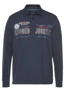 Man's World Langarm-Poloshirt mit aufwendigem Front- Print -Mans Kleidung Geschaft e225d4f7 a1a2 5205 9f07 e59f23c8bcc5