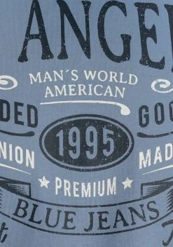 Man's World T-Shirt mit großem Print Marine, Graublau -Mans Kleidung Geschaft f37076e1 c197 5be6 acab 65e4a291e2db