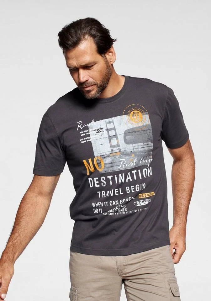 Man's World T-Shirt Mit großem Motivprint 1 Man's World T-Shirt Mit großem Motivprint